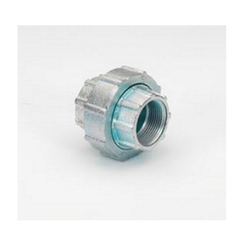 1122-RT Bridgeport Mighty-Align 3-Piece Self-Aligning Conduit Coupling, 3/4 in, For Use With IMC/Rigid Conduit, Malleable Iron, Electro-Plated Zinc