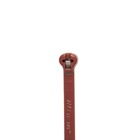 Cable Tie, Brown Polyamide (Nylon 6.6) for Temperatures up to 85 Degrees Celsius (185 F) for Indoor Applications, UL/EN/CSA62275 Type 2/21 Rated for AH-2 Plenum, Length of 92mm (3.6 Inches), Width of 2.3mm (0.09 Inches), Thickness of 1mm (0.04 Inches), Tensile Strength Rating of 80 Newtons (18 Pounds), Military Specified (MIL-SPEC MS3367-4-1), Bulk Pack
