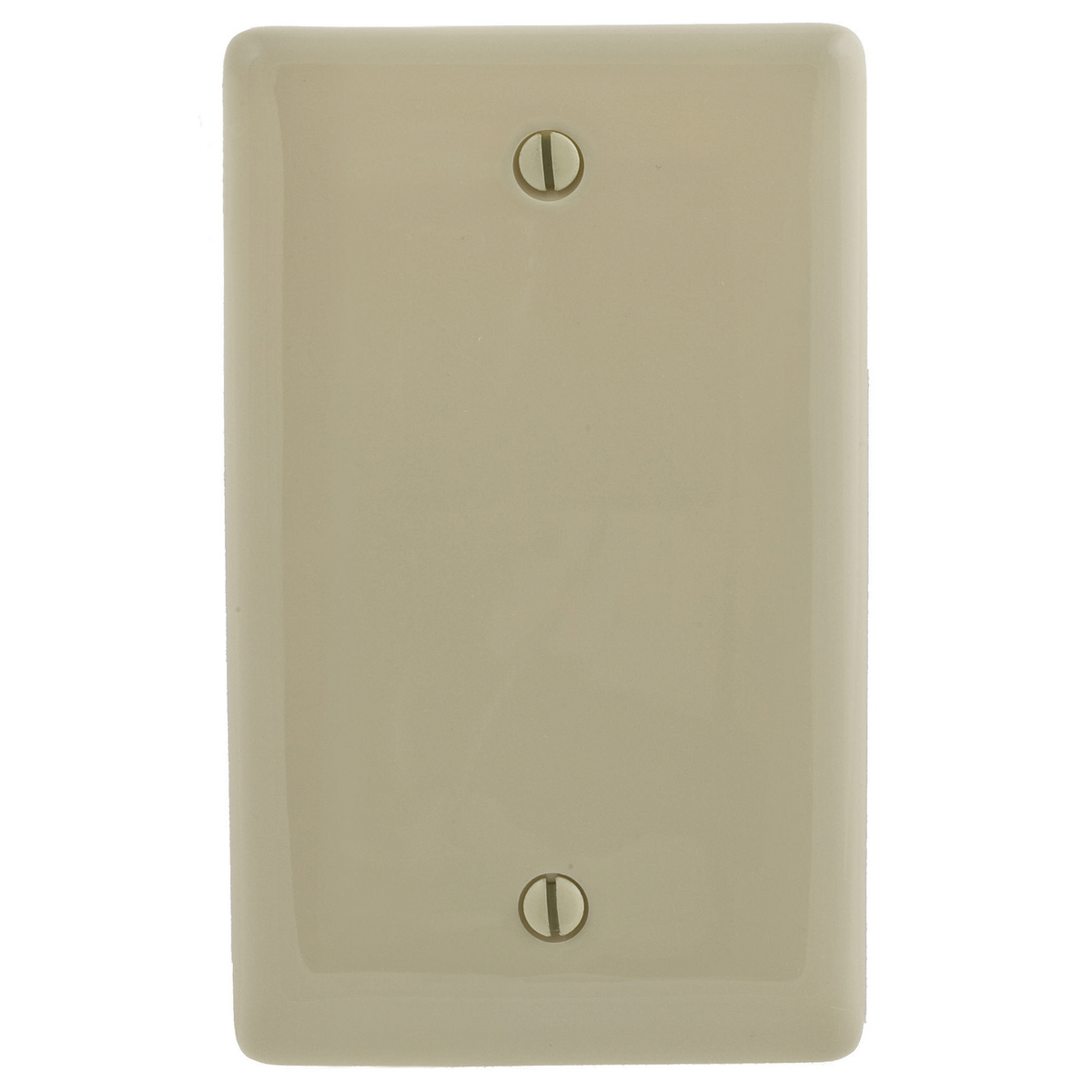 NPJJ13I Jumbo Unbreakable Blank Wall Plate, 1 Gangs, 3-1/2 in W x 5-1/4 in H, Nylon, Black