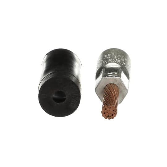 PA02 Color-Keyed Straight Pin Adapter Terminal, 2 AWG Conductor, Die Code: 50, 7/8 in L Pin, Aluminum