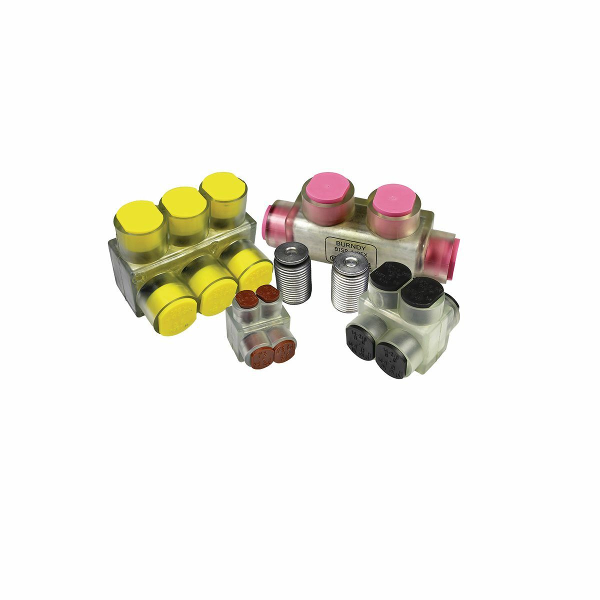 BIT4FX Type 3A Bit Insulated Multi-Tap Connector, 14 to 4 AWG, 14 to 6 AWG Aluminum/Copper/Stranded Conductor, Aluminum