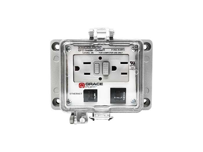 P-R62-K4RF3 Bulkhead Connector, Aluminum Housing