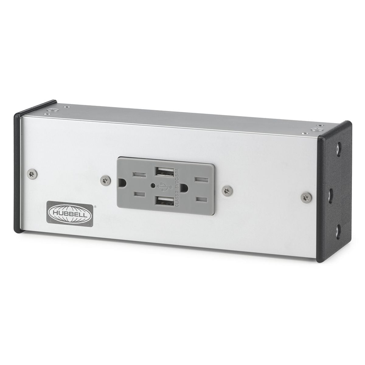 SP15USB1B 1-Seat USB Powered Seating Box, Aluminum, 3 Outlets
