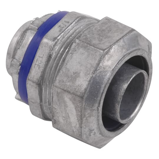 LT-204 Steel City Straight Conduit Connector, 1-1/4 in Trade, Die Cast Zinc