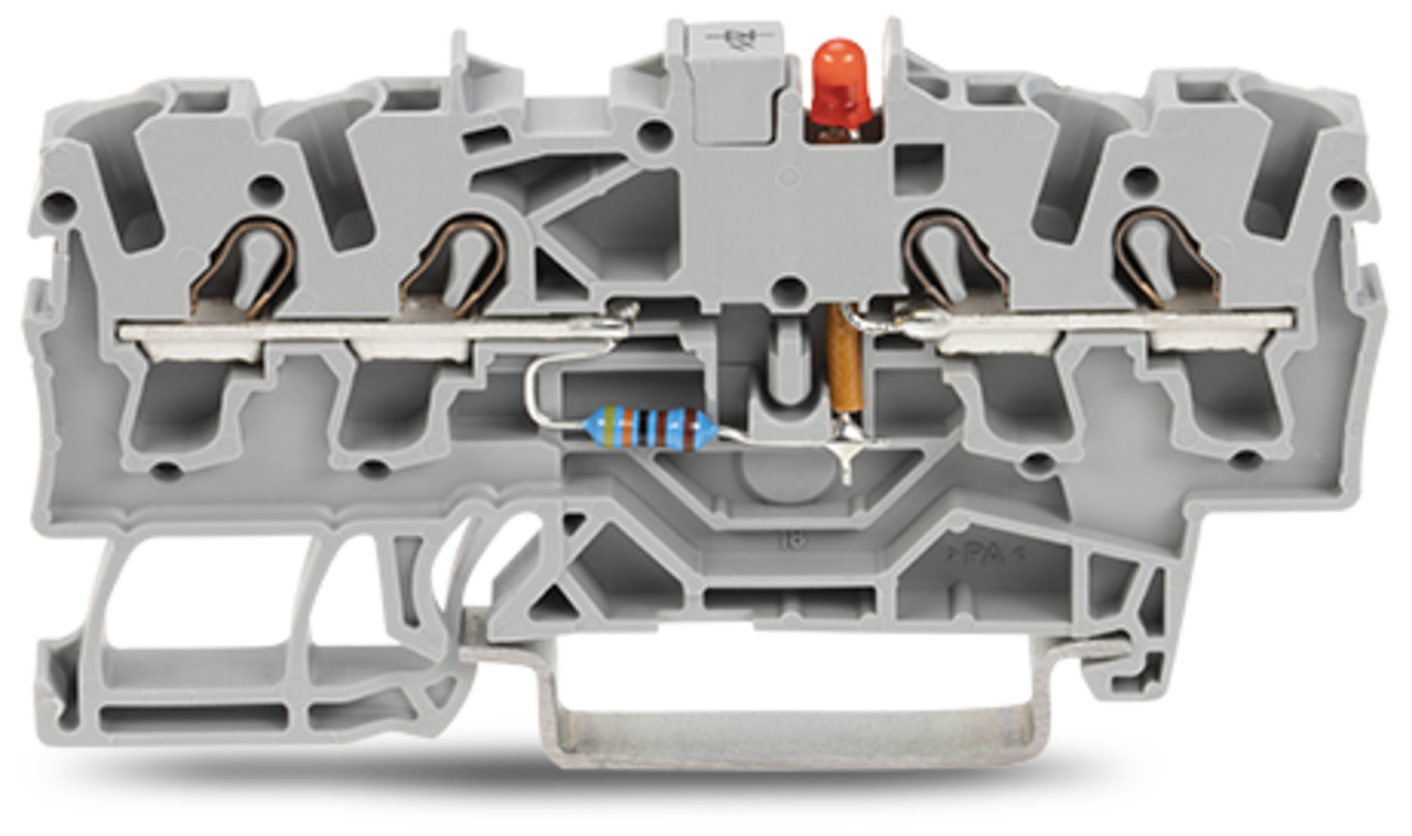 2002-1421/1000-413 Operating Tool Component Terminal Block, 24 V, 0.025 A, 22 to 12 AWG Wire, 1 Poles, DIN Rail Mount