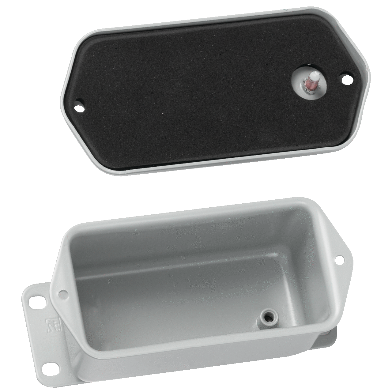 A402DSC Contoured Junction Box, 4 in H x 2 in W x 2 in D, Flat Screw Cover, NEMA 4/IP66 NEMA Rating, Steel