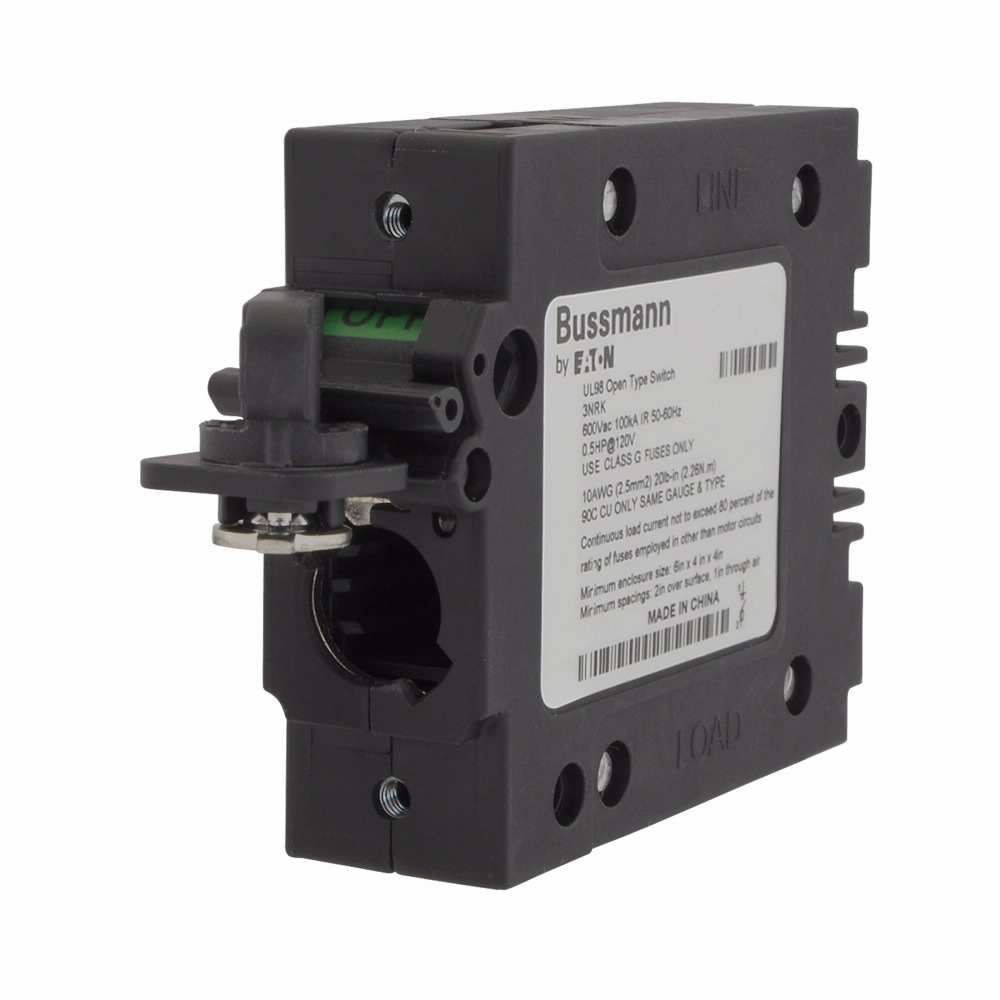 Eaton Bussmann series CCP compact circuit protector, 600V, 30A, Screw, Three-pole, Class CC