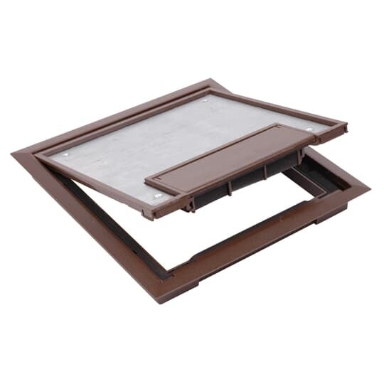 667-CST-SW-BRN Steel City Non-Metallic Floor Box Cover and Flange, 10.63 in L x 10.63 in W