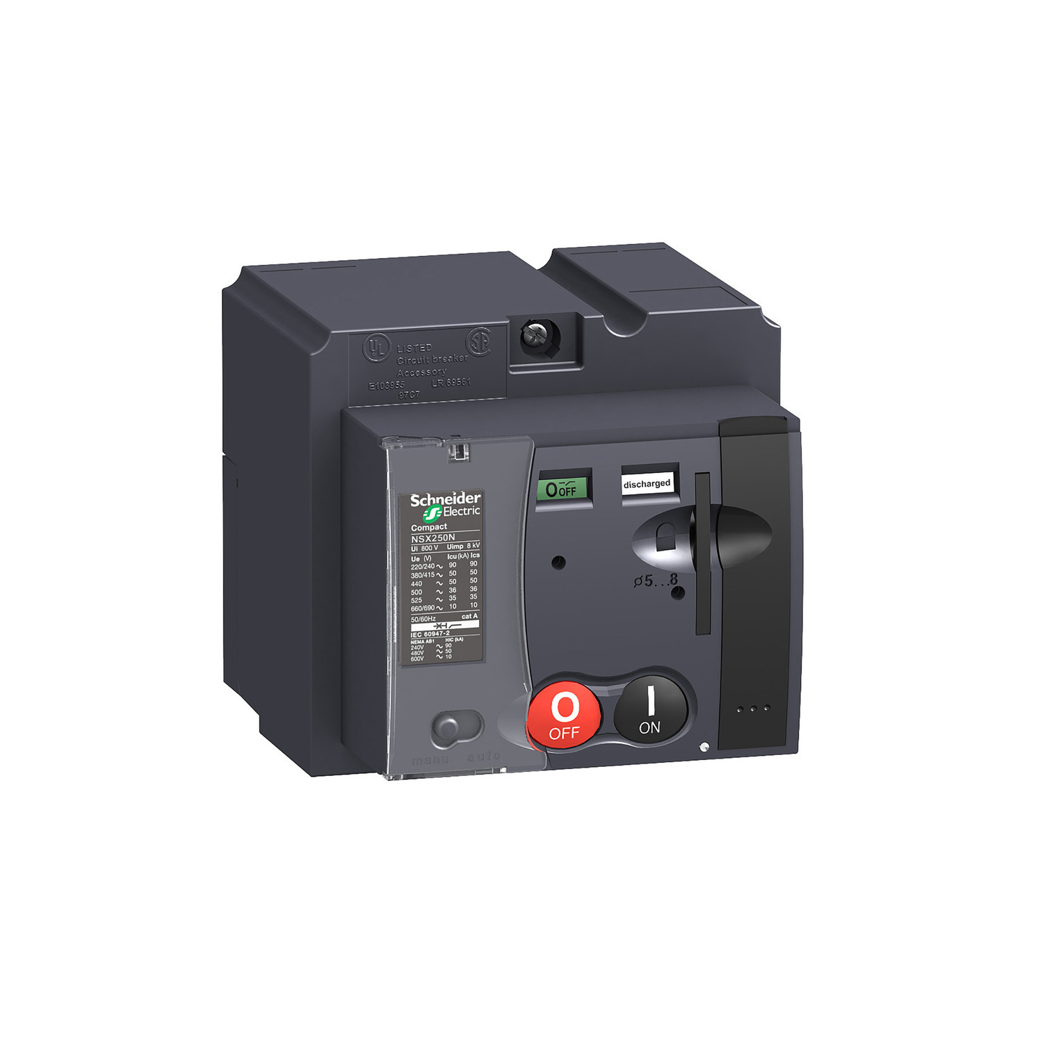 LV431541 MT250 Standard Motor Mechanism Module, 208 to 277, 220 to 240 V AC, 250 A, 50/60 Hz