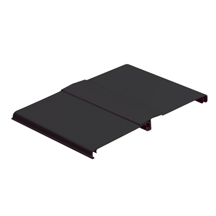 FRHC12BL6 FiberRunner Hinged Cover, 72 ft L x 13.63 in W x 1.47 in H, PVC, Black