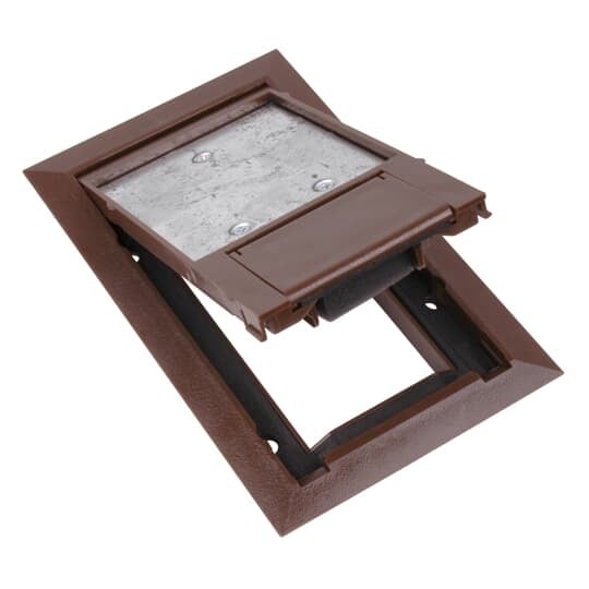 664-CST-SW-BRN Steel City Non-Metallic Floor Box Cover, 8-1/8 in L x 5-1/8 in W, Polycarbonate