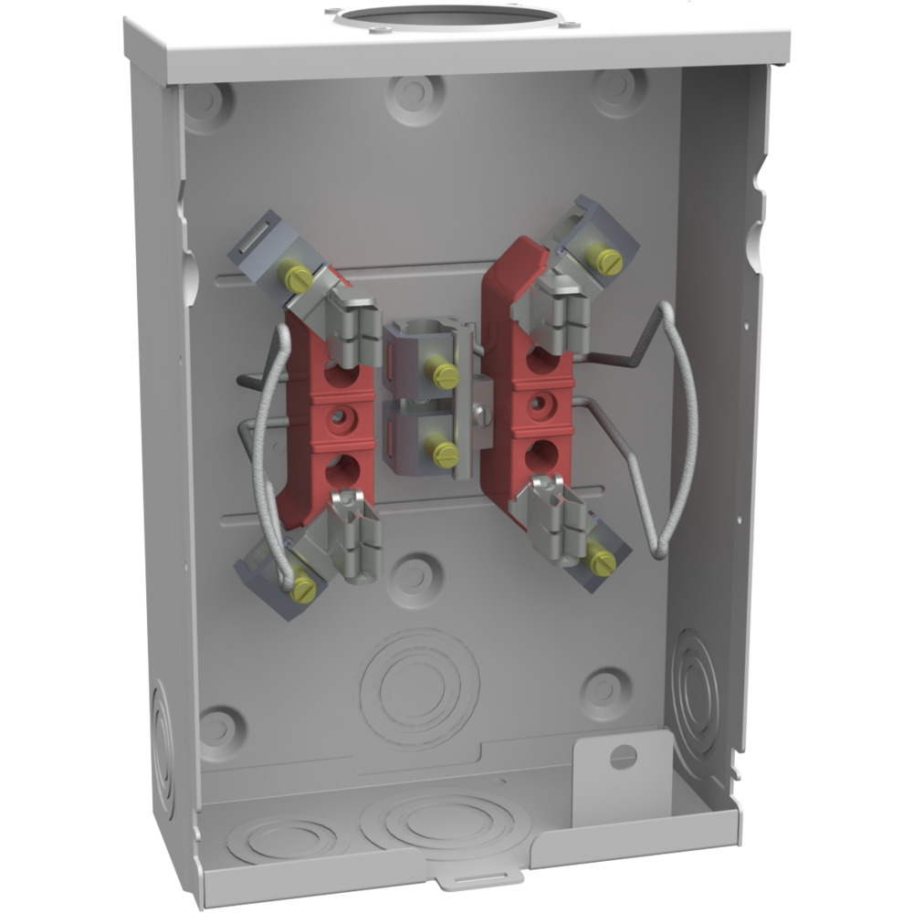 U7487-RL-TG-BL 4 Term, Ringless, Small Hub Opening, Triplex Ground, 9 to 16 inch Barrel Lock with Bracket Provision, 125 Amp