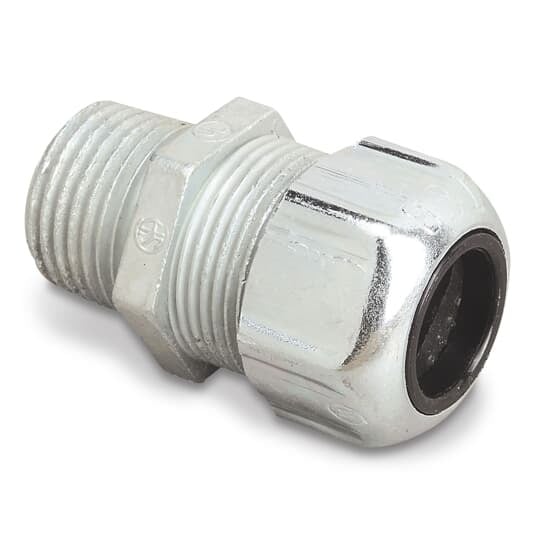 2238 T&B Underground Feeder Service Entrance Cable Connector, 3/4 in Knockout, 0.235 x 0.465 in Clamp Opening, Die Cast Zinc