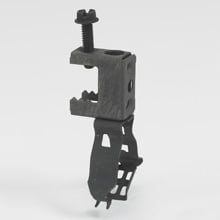 BG-20-C2 Guide-Rite Conduit to Beam Fastener With Lock Tabs, 1-1/4 in Conduit, 1/2 in THK Flange, 100 lb Load, High Carbon Steel, Zinc Phosphate