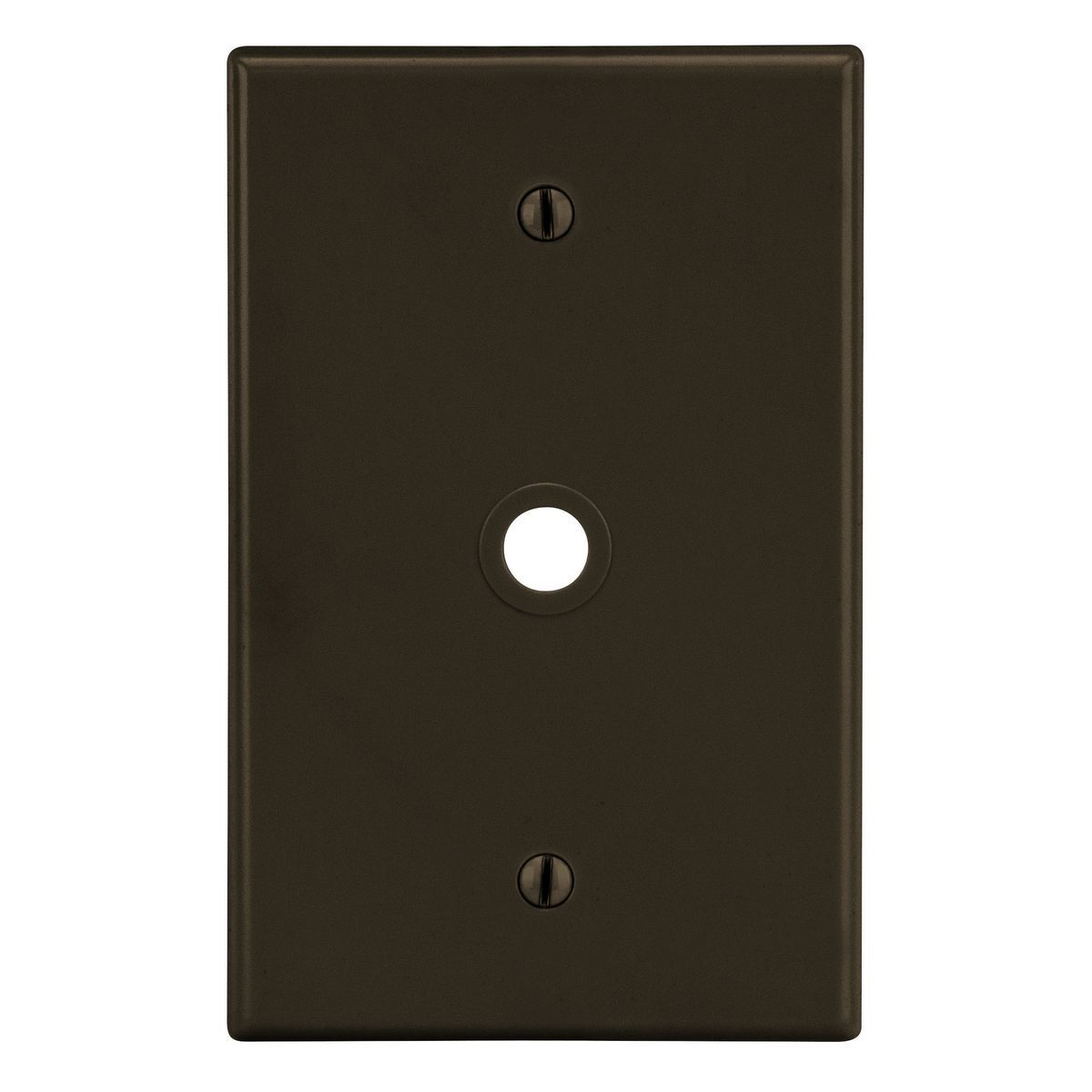PJ11 Mid-Size Non-Metallic Vertical Telephone Wallplate, 1 Gang, 4.63 in L x 3.15 in W, Polycarbonate Thermoplastic, Box Mount