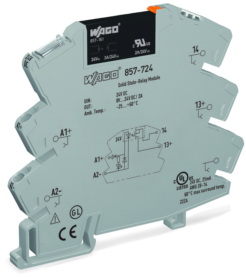 857-724 Solid-State Relay Module, 24 V DC, 3 A