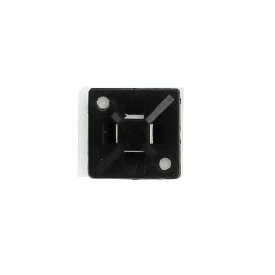 TC5344AX Ty-Rap Cable Tie Mounting Base, 4-Way, Self-Adhesive Mount, Nylon/Polyamide 6.6, Black