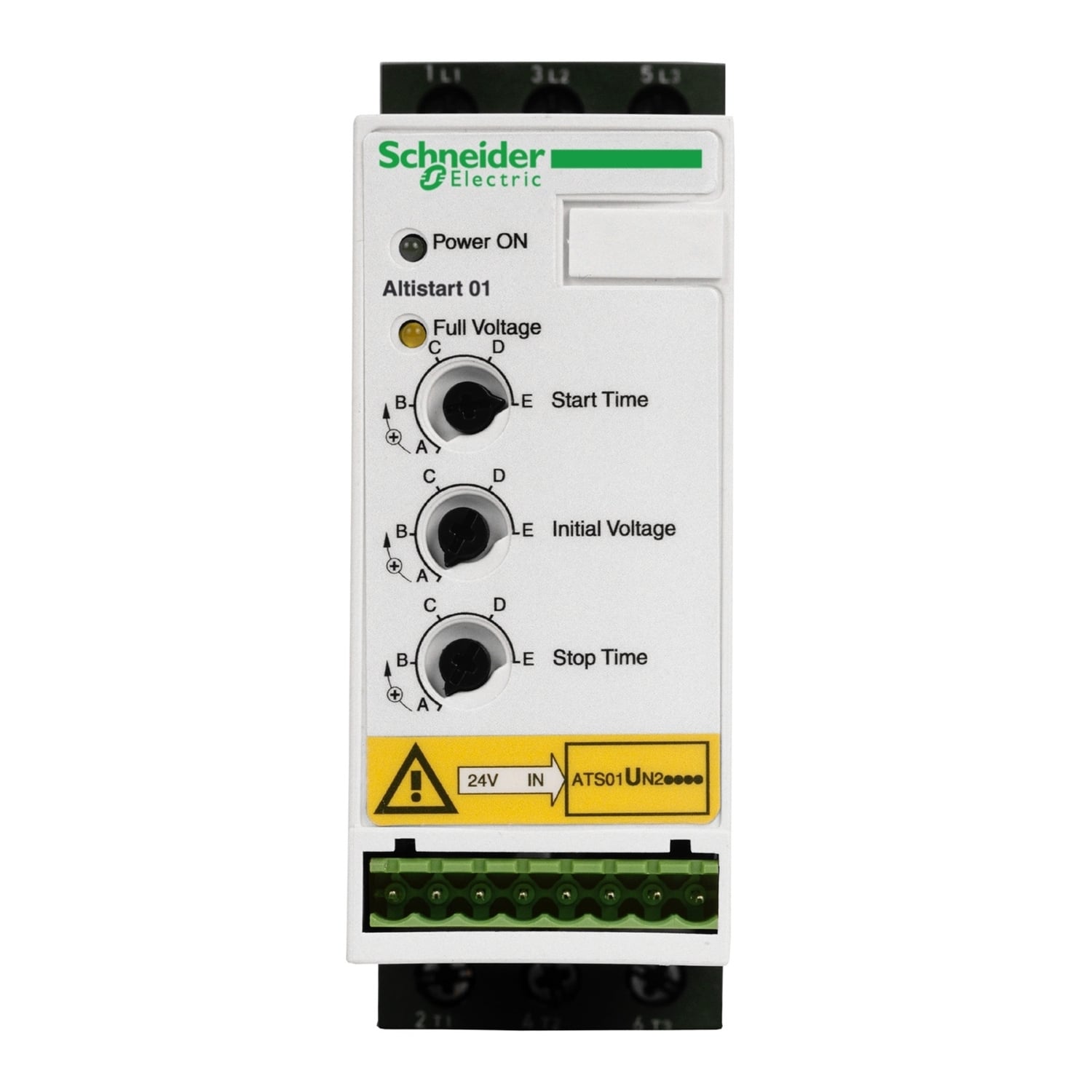 ATSU01N209LT Altistart Integrated Bypass Soft Starter With Heat Sink, IP20 Enclosure