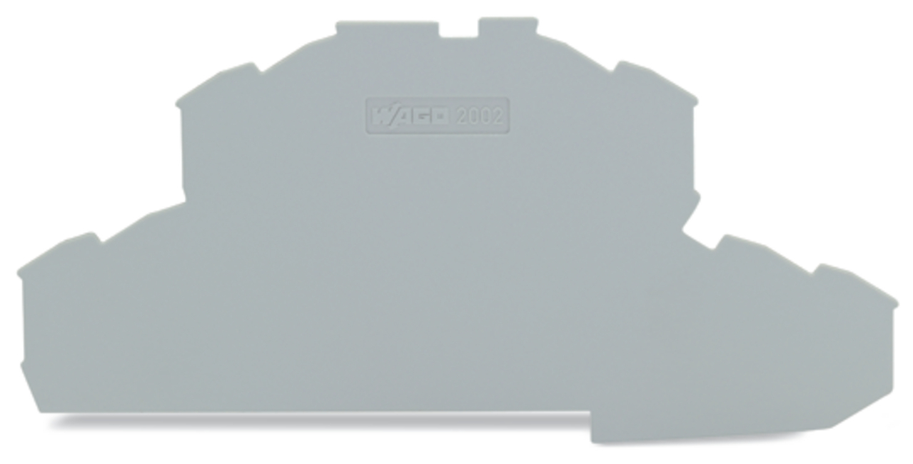 2002-2491 Half Sine End and Intermediate Plate, Polyamide, Gray