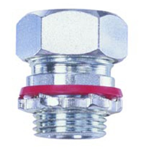 CGA770350 Bridgeport Straight Cord Grip Connector, 1/2 in Trade, 0.25 to 0.35 in Cable Openings, Aluminum