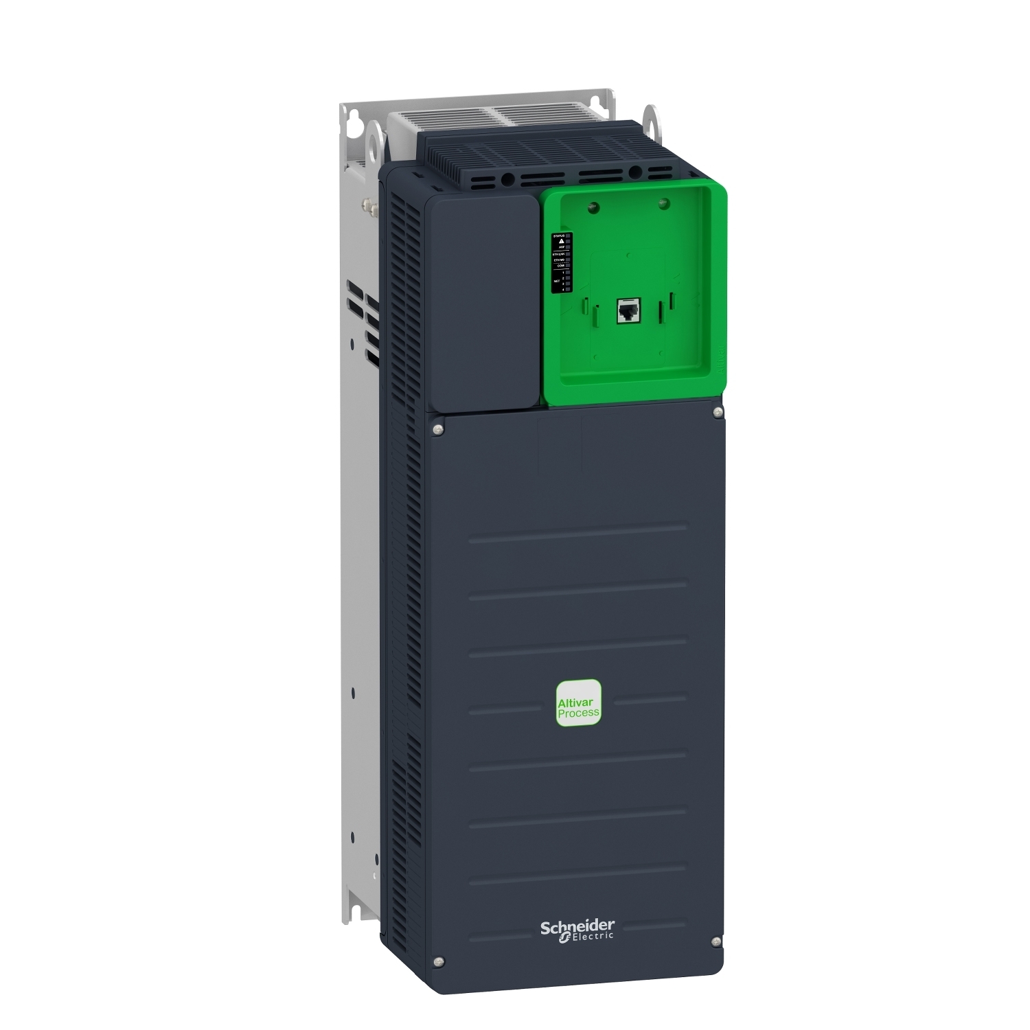 ATV630D37N4ZU ATV600 3-Phase Standard Variable Speed Drive, 380 to 480 V, 66.2, 57.3, 54.8, 48.3 A, 50 hp Normal Duty/40 hp Heavy Duty, 8.26 in W x 10.31 in D