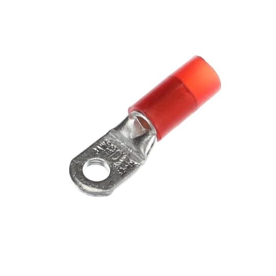RD10361 Sta-Kon RD Series Insulated Ring Terminal, 8 AN AWG Conductor, 1.4 in L, Brazed/Overlapped Seam Barrel, Copper, Red