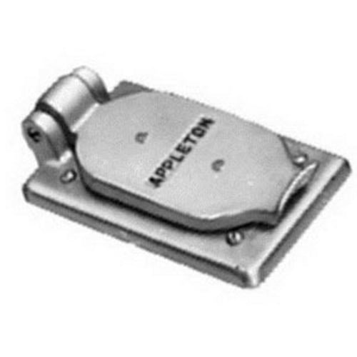 FSK-1VDR-A Cast Device Box Cover, 4-9/16 in L x 2-13/16 in W, Duplex Receptacle Cover, Copper Free Aluminum