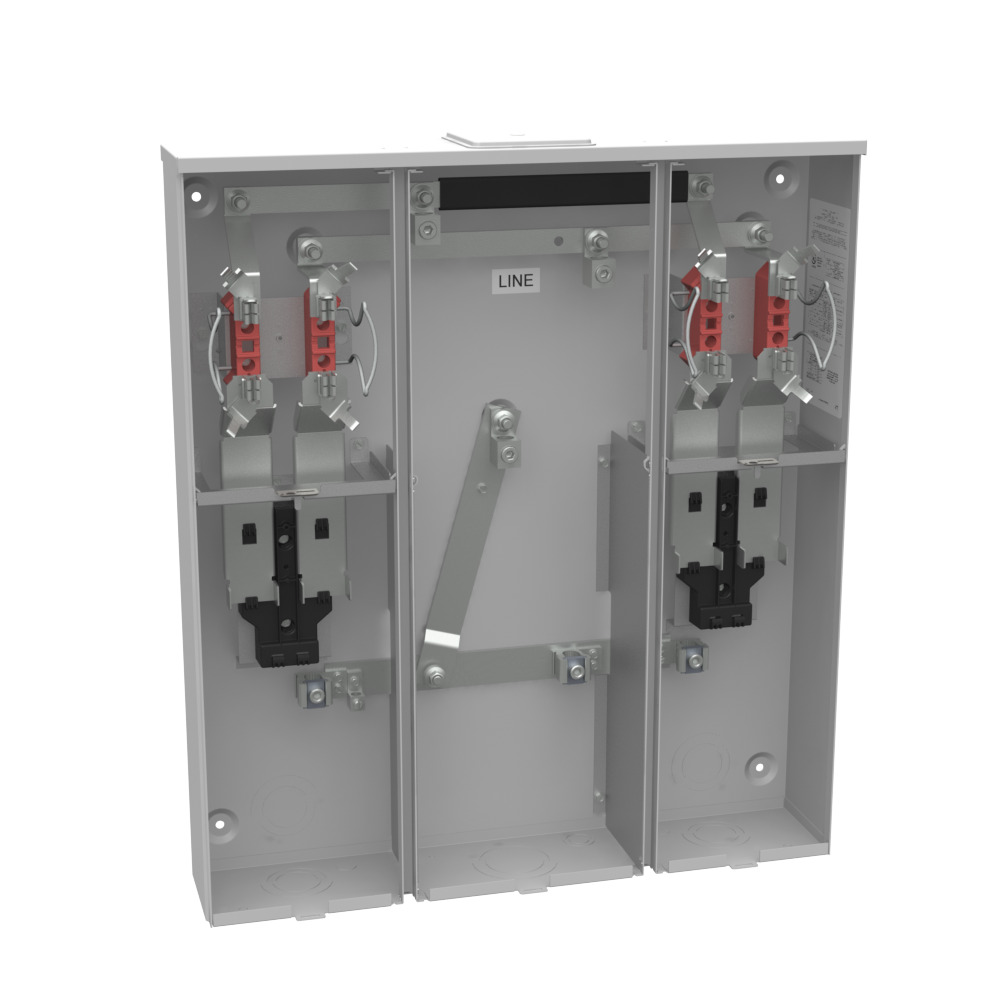 U5902-X-KK-K1 4 Term, Ringless, Large Closing Plate, Horn Bypass, 2 Position, 2-125 Amp, Main Breaker Provision, Single Connector, 6-350 kcmil