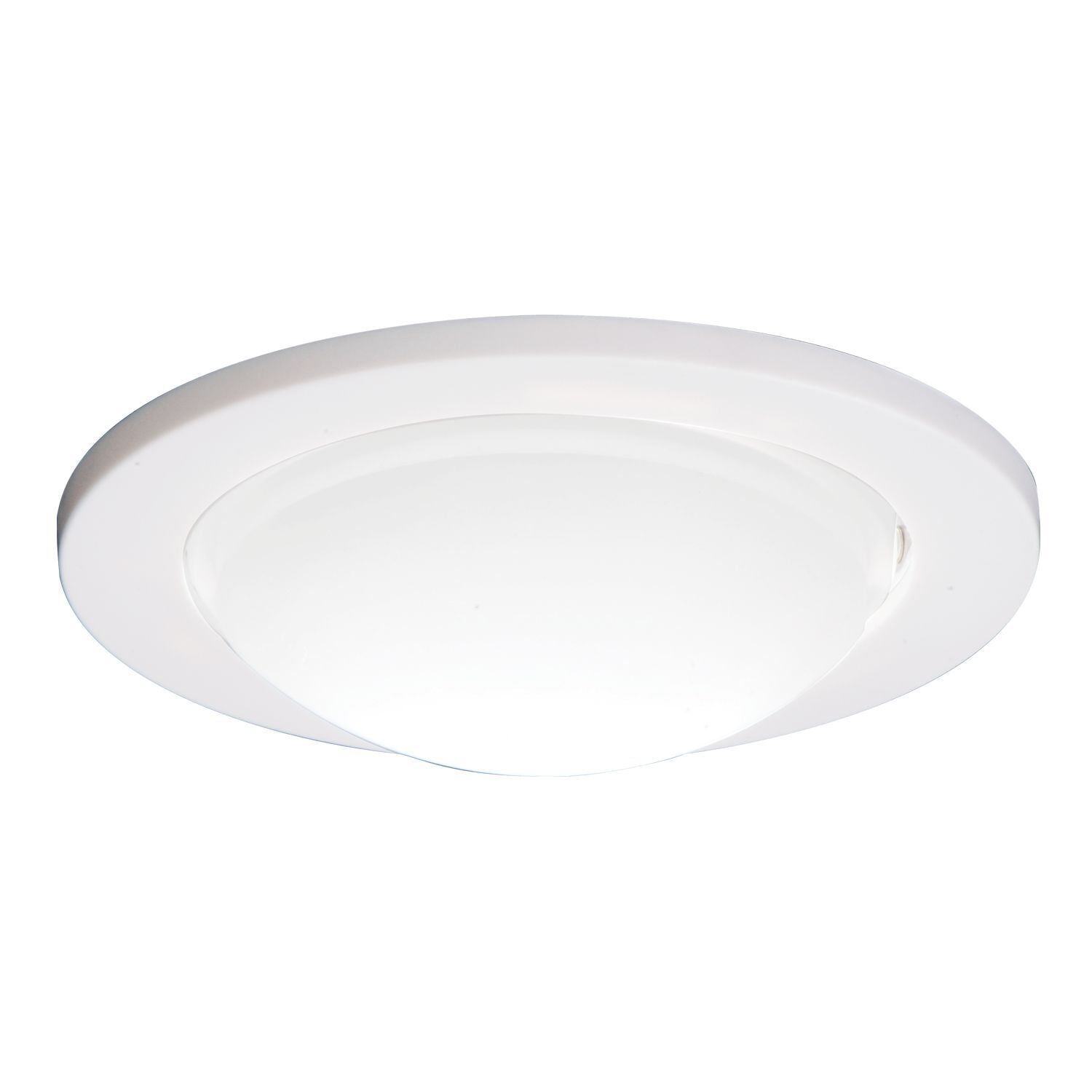 952PS Halo 952 Deep Regressed Dome Round Showerlight Lighting Trim Ring, 4 in Dia Inside x 5-1/16 in Dia Outside, Incandescent Lamp, For Use With H7 Downlight Fixture, Polymer