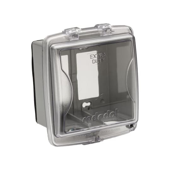 2CKPM Red Dot Extra Duty Non-Metallic Universal Weatherproof While-In-Use Cover, 6-5/8 in L x 5-9/16 in W x 2-7/8 in D