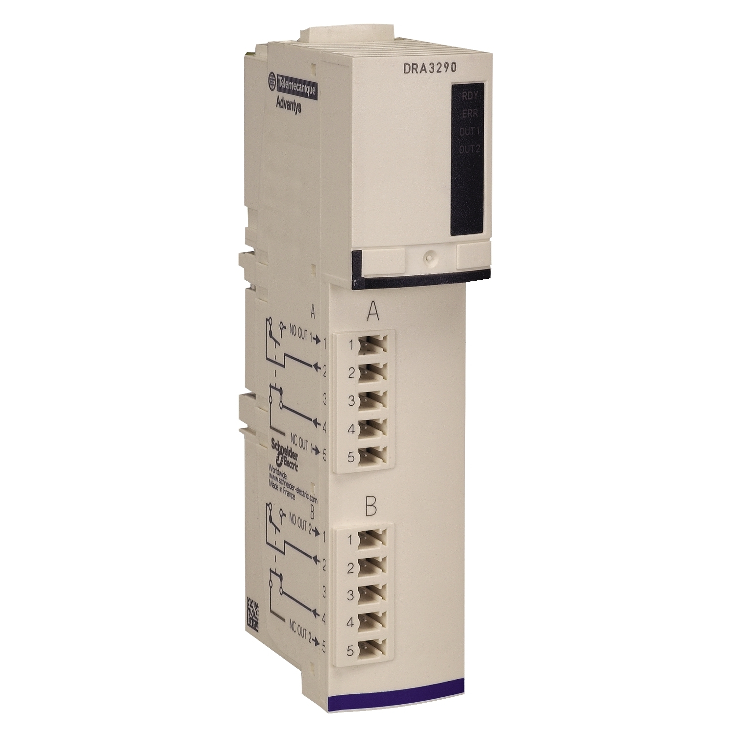 STBDRA3290K Modicon Relay Standard Digital Output Kit, 2 Inputs, 2 Outputs