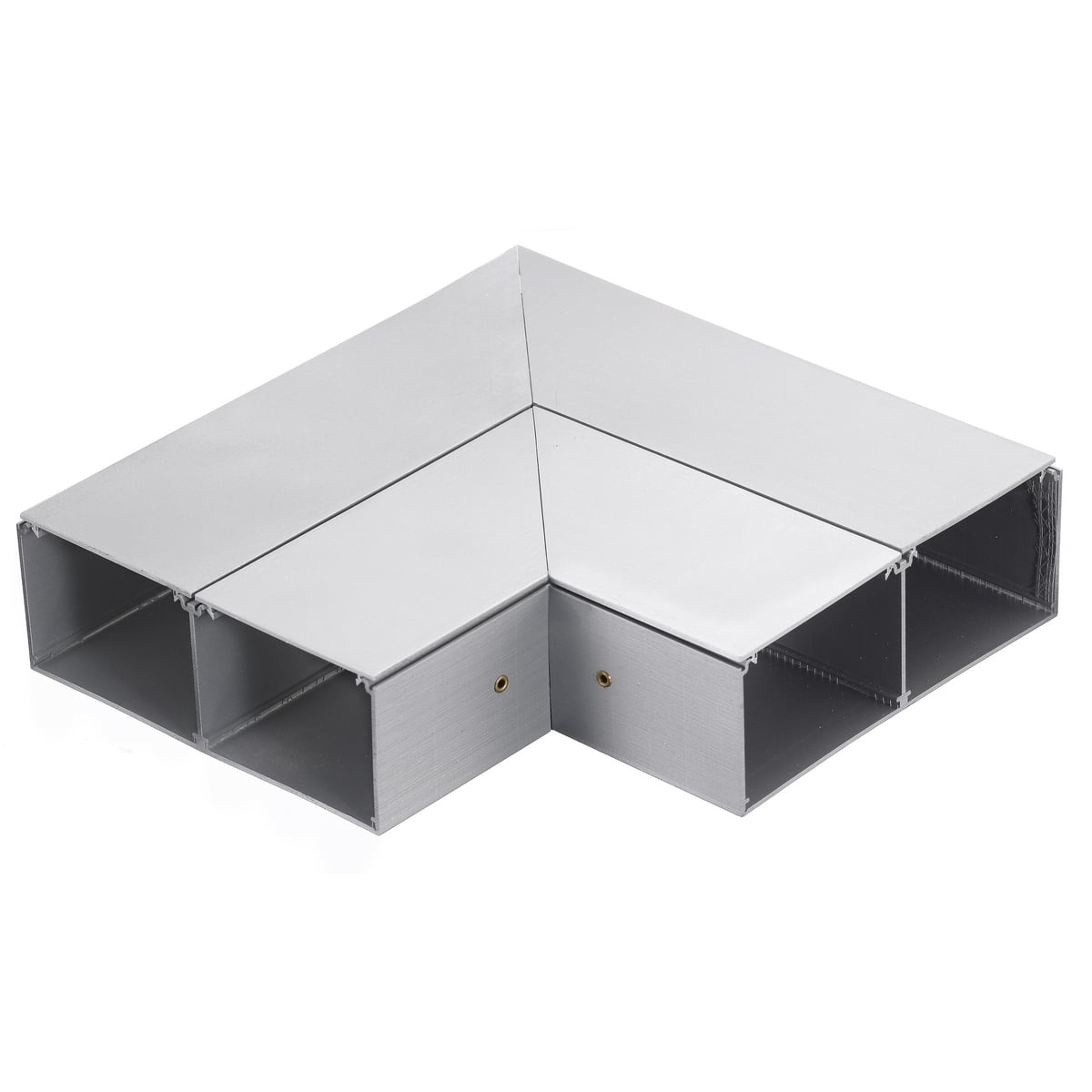 HBLALU4811 2-Channel Standard Raceway Elbow, 90 deg Bend, 11.6 sq-in, Aluminum