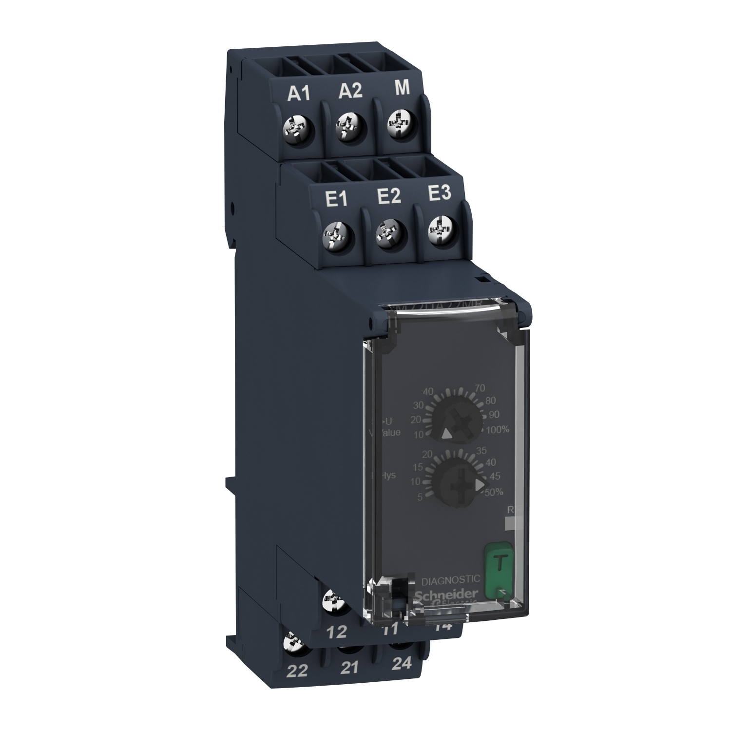 RM22UA22MR Overvoltage Control Relay, 24 to 240 V AC/DC