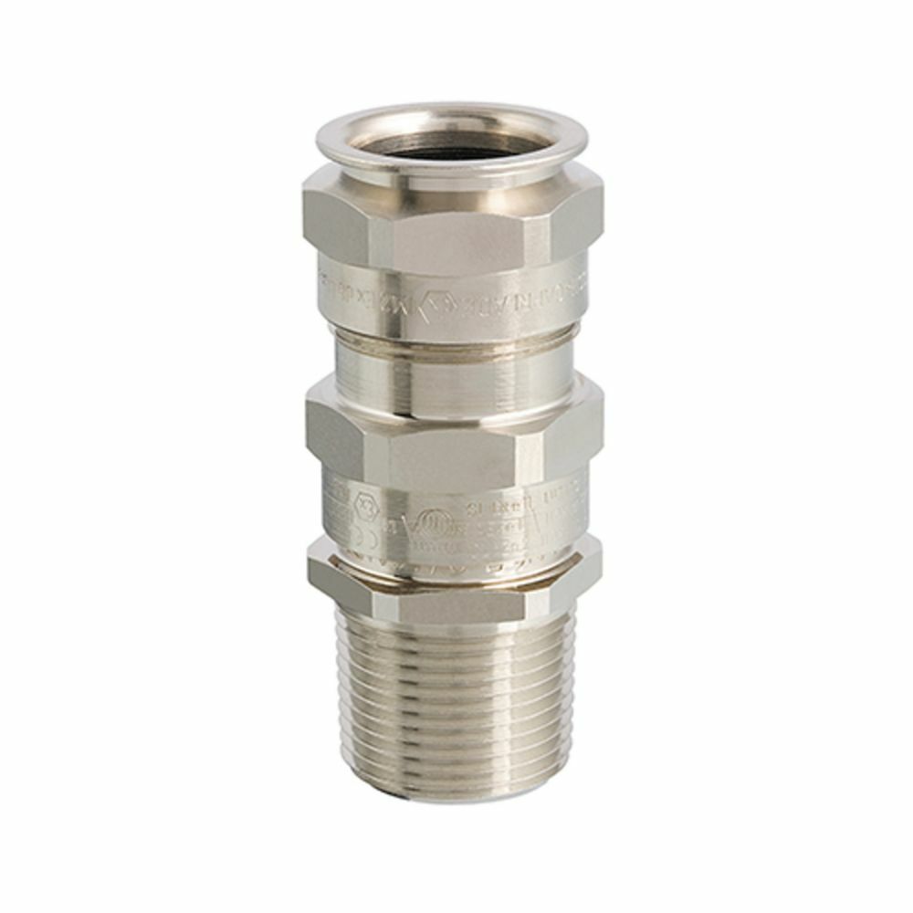 ADE4N2002NPN Explosion-Proof Cable Bushings/Gland, Nickel Plated Brass, Nickel Plated
