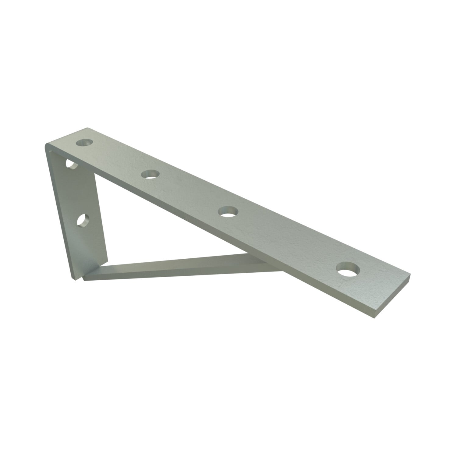 P1773-HG Channel Bracket, 12-1/2 in L x 1-5/8 in W x 1/4 in THK, Steel