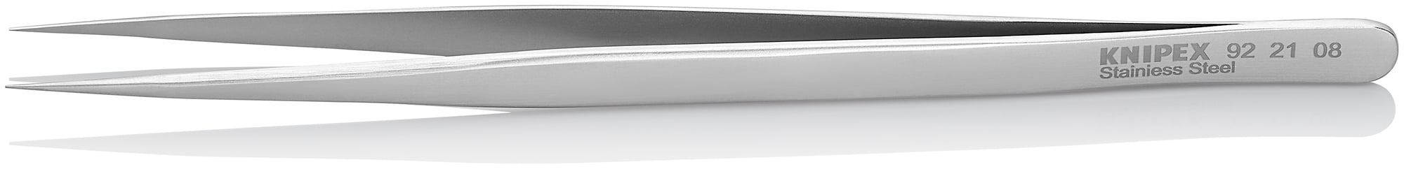 Stainless Steel Gripping Tweezers-Needle Point Tips, 5 1/2 in., 0.20 mm TT, 0.30 mm TW