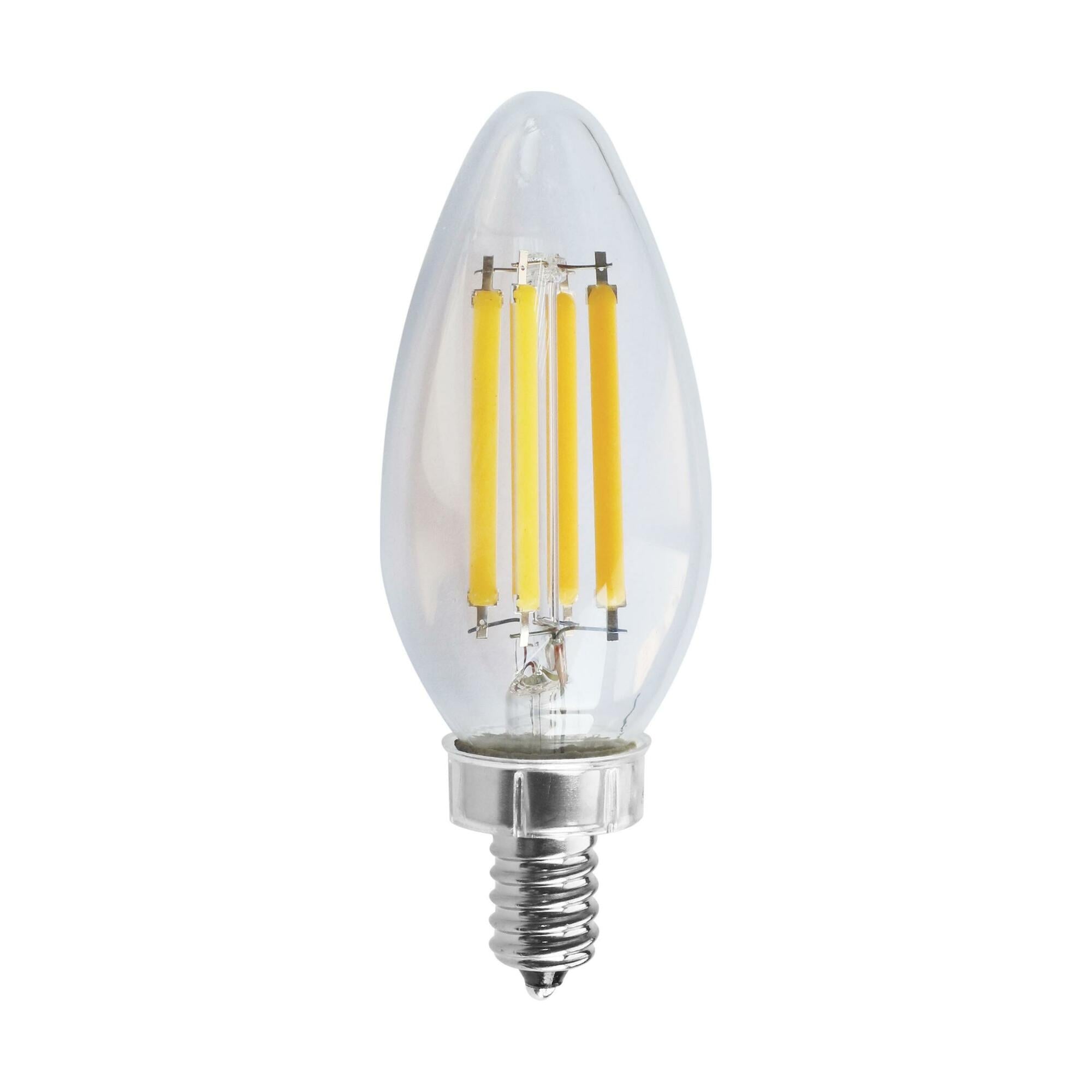 S11383 Lamp, 8 W, 75 W Incandescent Equivalent, E12 Lamp Base, C11 Shape, 760 Lumens