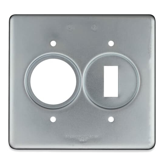 S32212-TB T&B 1-Hole 1-Switch Device Box Cover, Sheet Steel