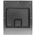 Hubbell Wiring Device-KellemsFloor and Wall Boxes, 7-Gang Box Cover,Black Carpet Flange
