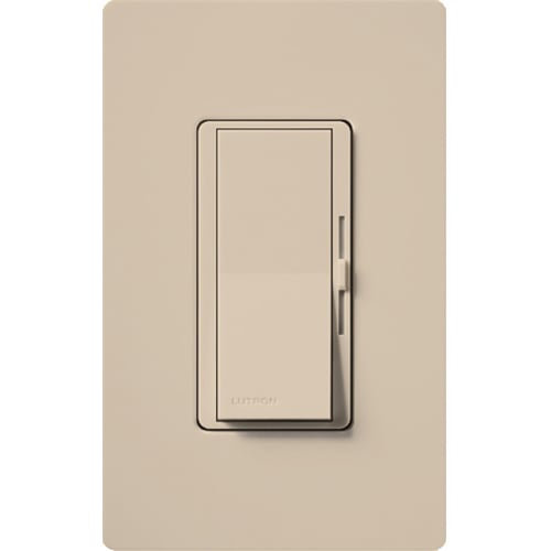 DVSCCL-153P-TP Diva LED+ Dimmer Switch, No Neutral Required, 150W LED, 1 Pole/3-Way, 120V, Taupe