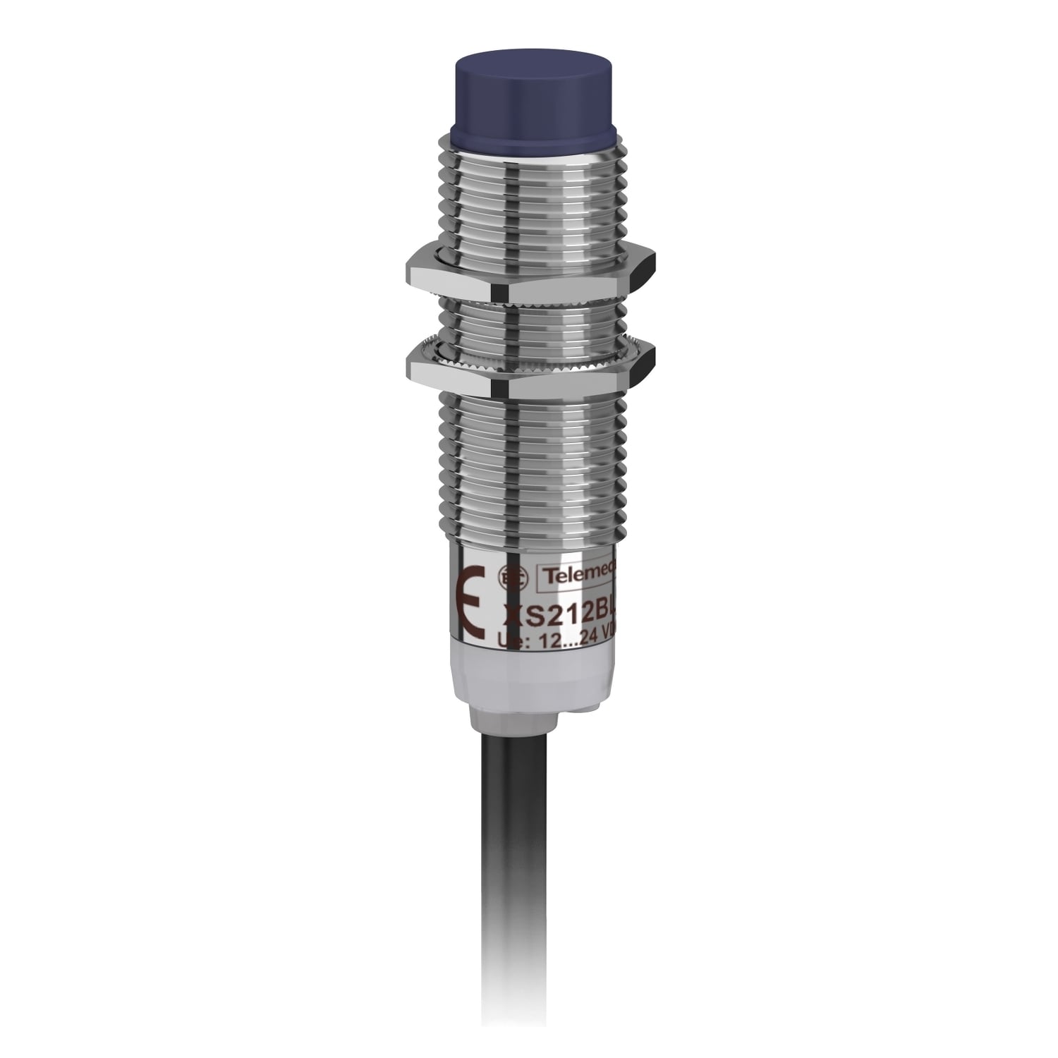 XS212BLNAL2 OsiSense XS2 Series Cylindrical Fixed Form Proximity Sensor, Inductive, NPN/Discrete Output, 1NO Contact, 12 to 24 V DC