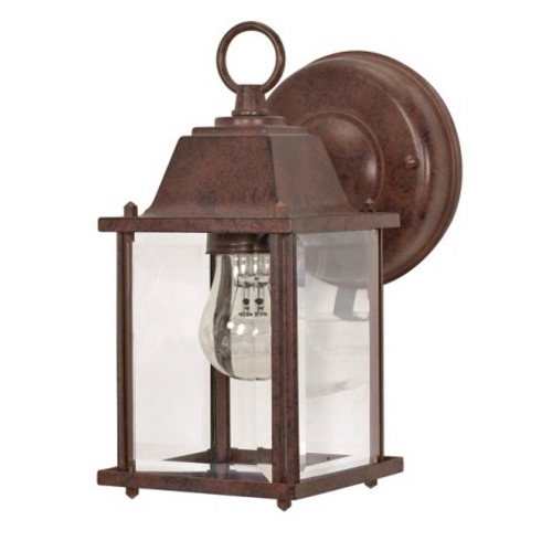 60-637 Small Utility Outdoor Cube Lantern, 60 W, E26 Incandescent Lamp, A19 Shape