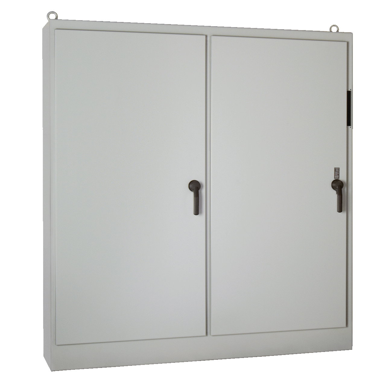 A72XM3EQ18FTCLPG A28MM 3-Door Free Stand Heavy Duty Disconnect Enclosure, 72.12 in L x 100-3/4 in W x 18.12 in D, NEMA 12/IP55 NEMA Rating, Steel