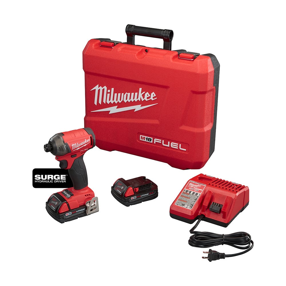 2760-22CT Hydraulic Driver Kit, 1/4 in Hex Drive, 4000 bpm, 450 in-lb Torque, 18 V DC, 5 in OAL