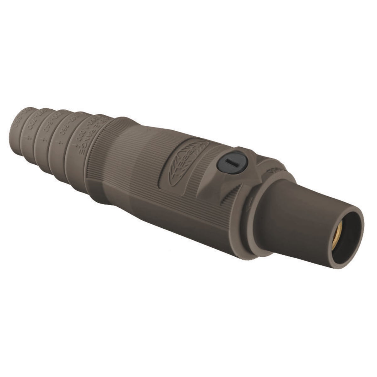 HBL300FBN 16 Series 1-Pole Female Heavy Duty Industrial Grade Standard Single Pole Plug, 600 V AC/250 V DC, 300 A, 4 to 2/0 AWG Wire, Pressure Screw Terminal Connection, 3R/4X/12 NEMA Rating