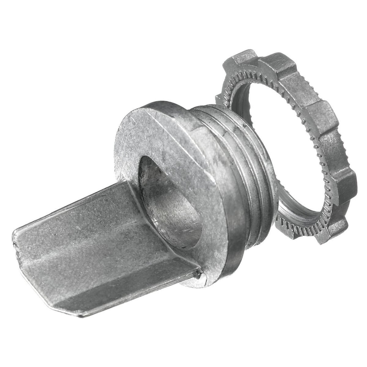 HBL5781A Standard Box Connector, 3/4 in NPT, 0.4 sq-in, For Use With HBL500/HBL750 Single Channel Metal Raceway, Rolled Steel, Galvanized/Metallic
