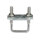 Clamp, Channel to Beam, Height 3-3/16 Inches, Plate Width 3 Inches, Plate Length 2-3/8 Inches, Plate Thickness 13/16 Inch, Hot-Dip Galvanized Steel, For use with A-1200, B-1200, C-1200, A-1400, B-1400 and B-1402 Series Channels