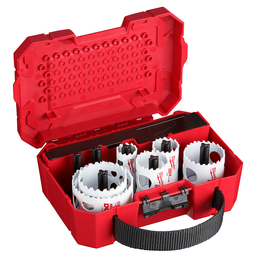49-22-4095 Hole Dozer Ice Hardened Electricians Hole Saw Kit, 10 Pieces, For Use With 49-56-7210, 49-56-7240, 49-56-7250 and 49-56-9100 Quick-Change Arbor, Bi-Metal