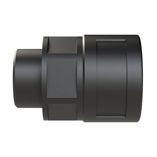 BVND-M253GT PMA Reinforced Straight Conduit Connector With Universal Safety Clip, NW23 Trade, M25x1.5 Cable Openings, For Use With PMAFLEX, Pro, Smart Line and Nylon Flexible Conduits, Polyamide 6