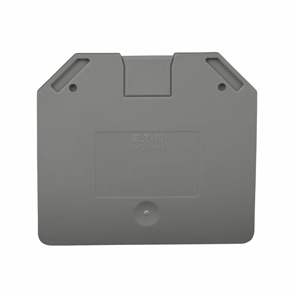 XBACUT16 End Cover, For Use With XBUT16/XBUT16PE 1-Tier Feed Through Terminal Block, Polyamide, Gray